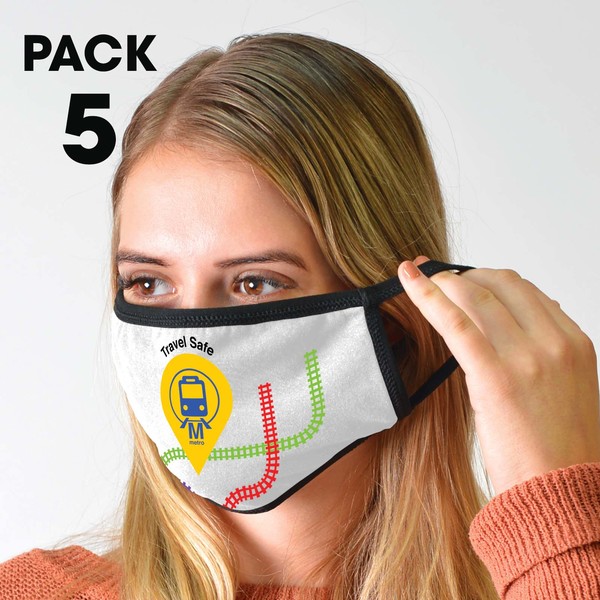 5 Pack – Shield Face Masks