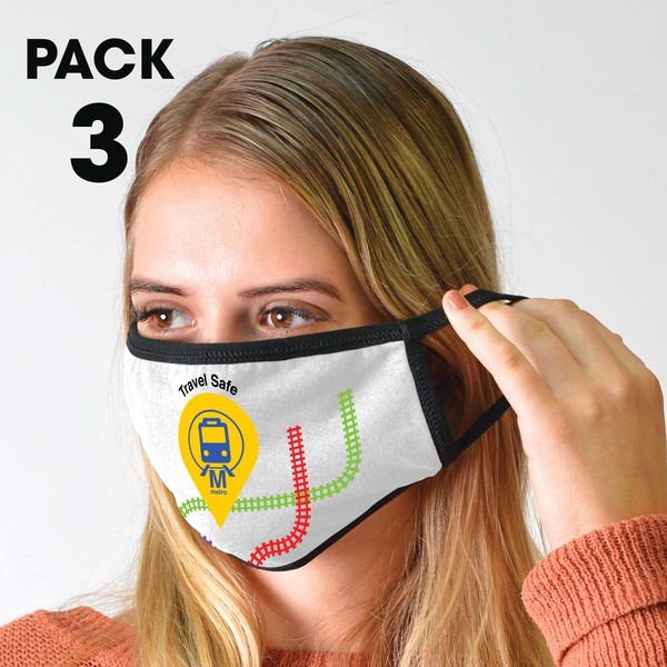 3 Pack – Shield Face Masks