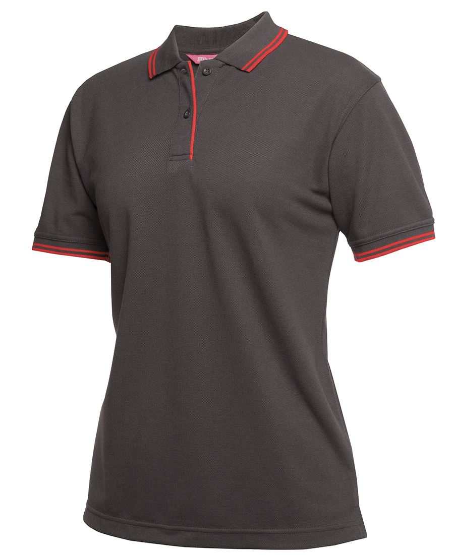 LADIES CONTRAST POLO