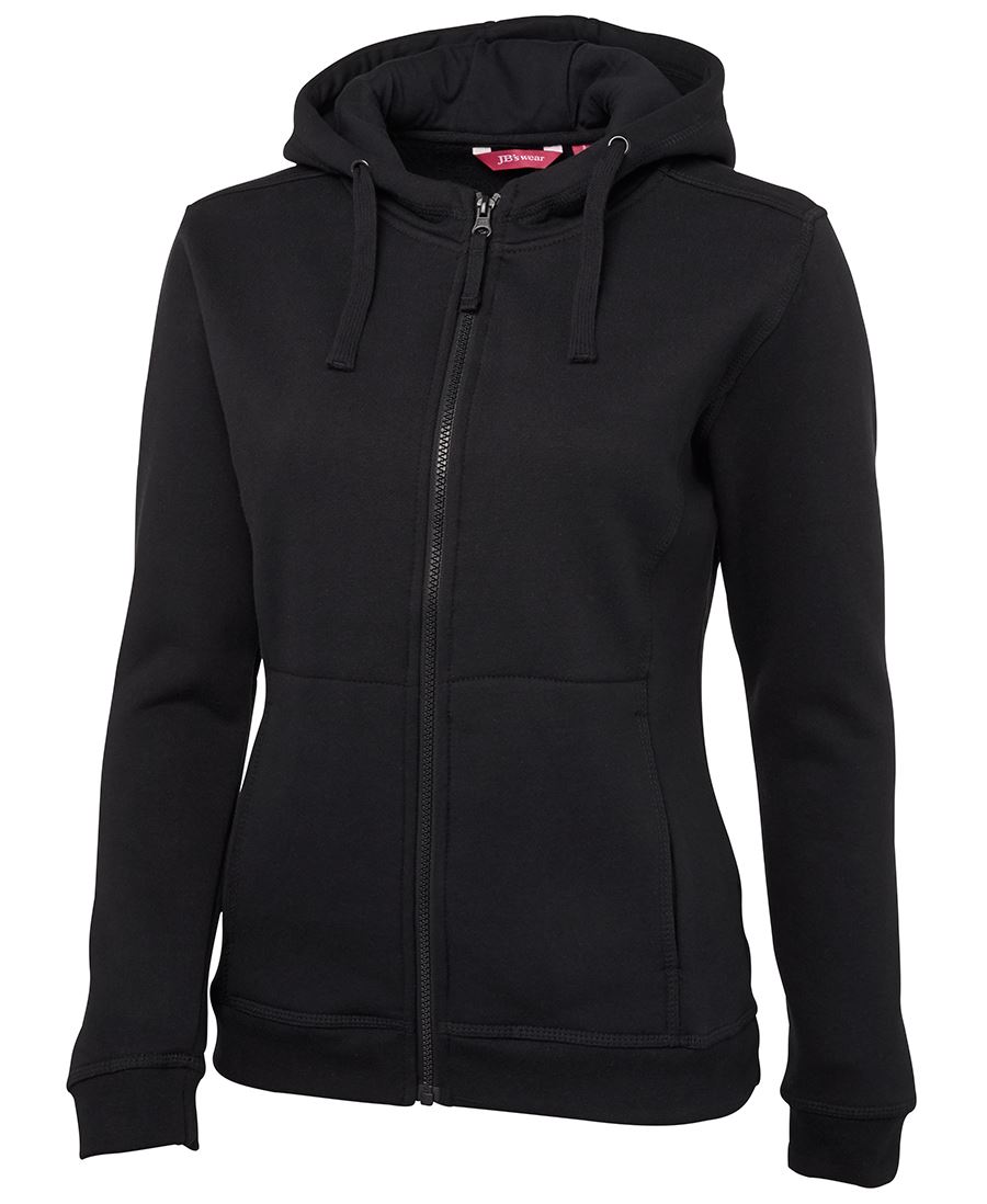 LADIES FULL ZIP FLEECE HOODIE